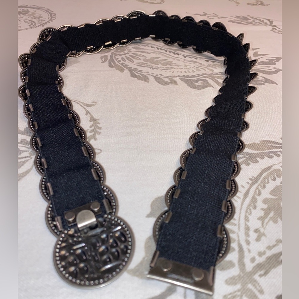 Vintage 90s Hipster Stretch Metal
Snake Scale Belt - Picture 3 of 5